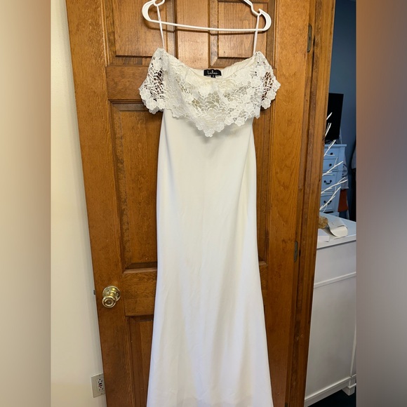 Lulus White Lace Maxi Dress - Picture 5 of 9